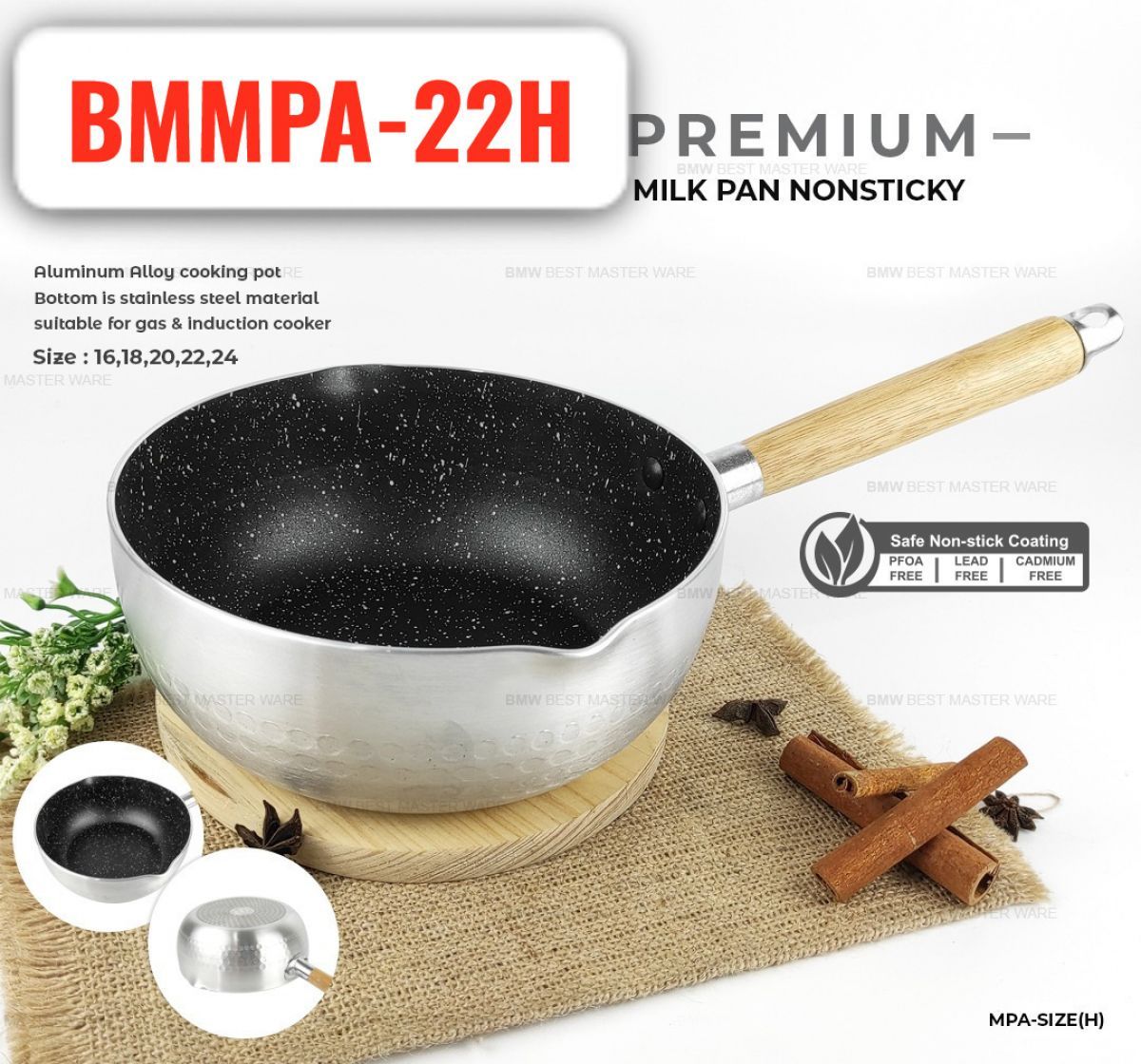 PANCI MILKPAN NONSTICKY 22CM