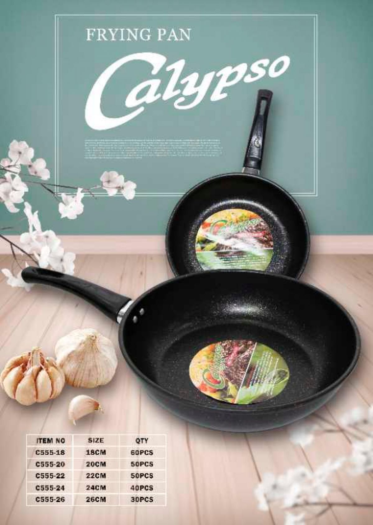 FRYPAN HITAM C555-20 ISI 50 PCS