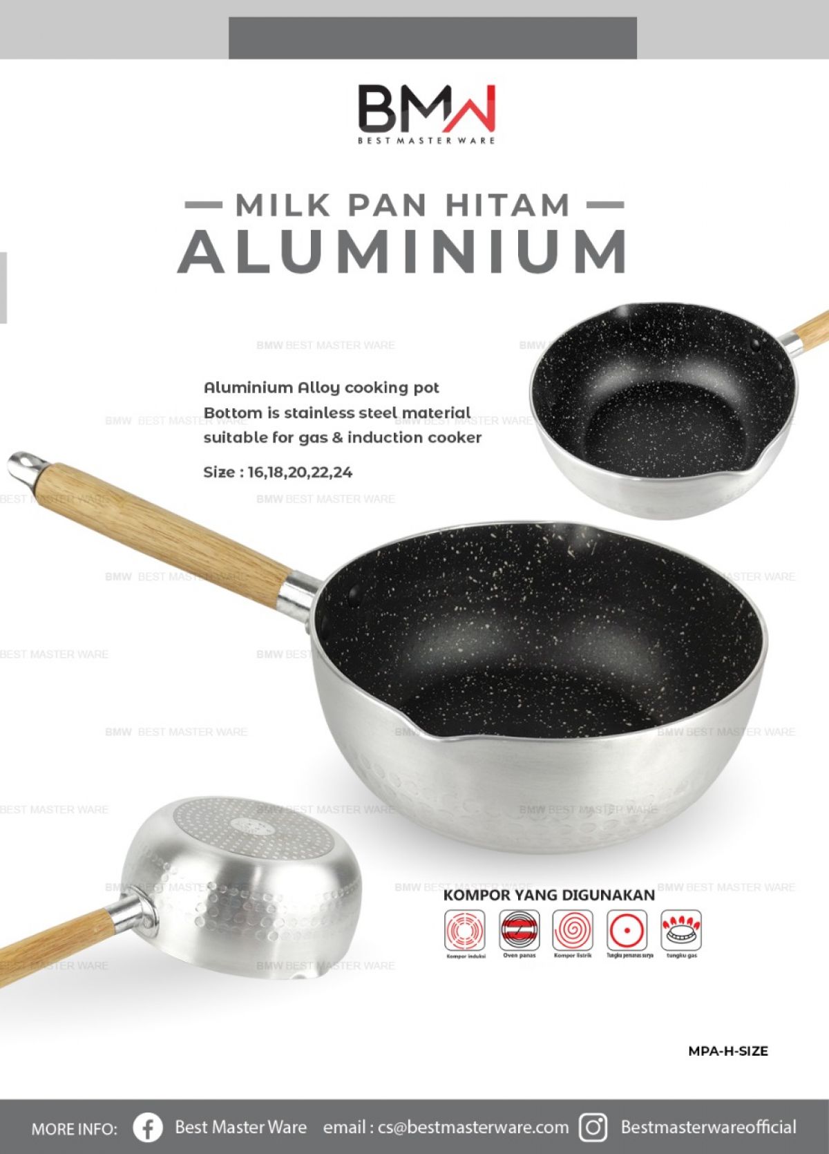 MILK PAN HITAM MPH-20 ISI 48 PCS