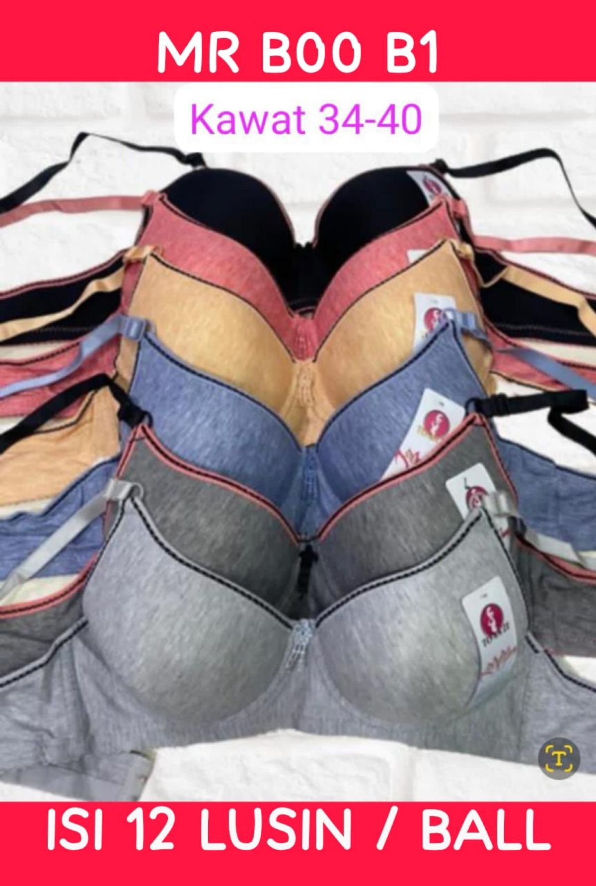 BH KAWAT MR B00 B1 SIZE 34 - 40 ISI 12 LUSIN